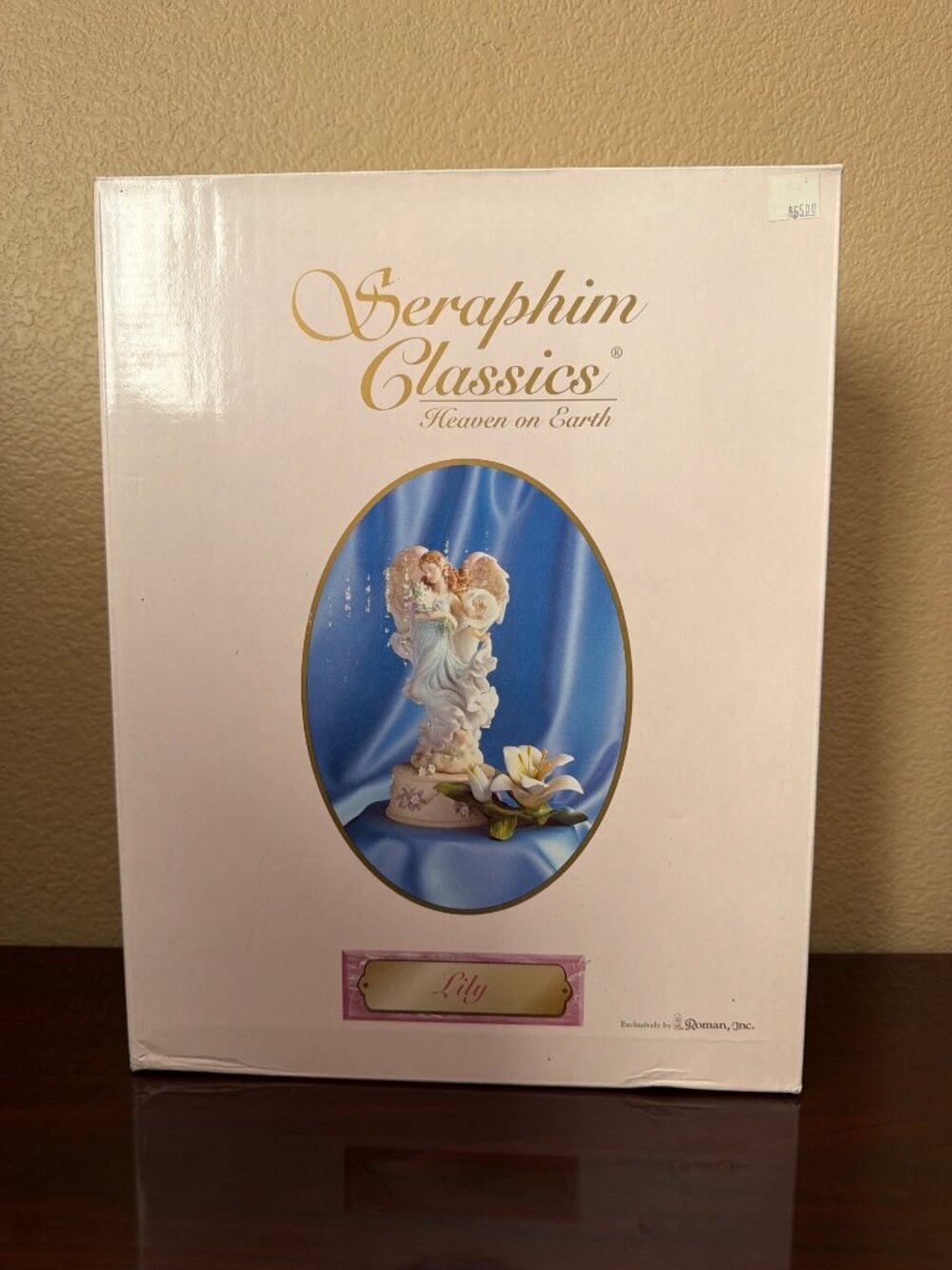 2000 Seraphim Classics Lily 3-Piece Angel Figurine w/Stand & Flower NEW - Picture 14 of 16
